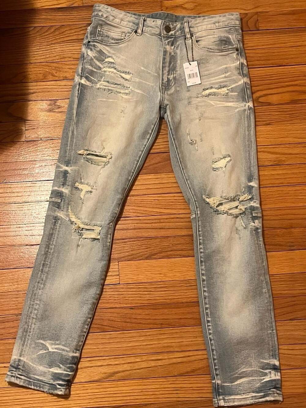 Smoke Rise Washed Denim (Henry Blue) Slim Fit Jeans 32x32